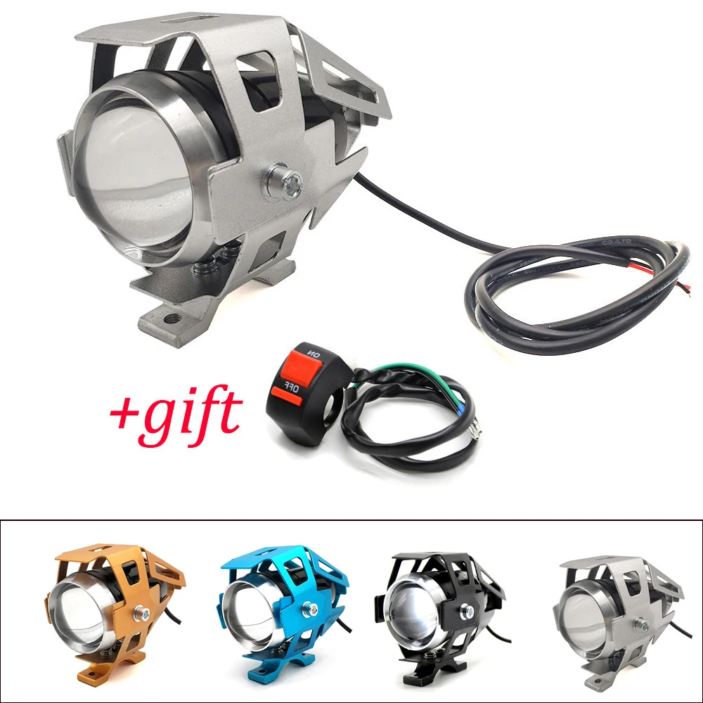 

Motorcycle LED Headlights U5 Led Spotlight moto light Fog Spotlights 12V For Suzuki GS550M GSX1100F GSX600 600 750 Katana VS800