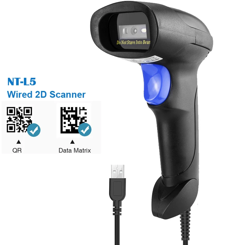 NETUM NT L5 проводной 2D сканер штрих кода и C750 Беспроводной Bluetooth QR считыватель кодов
