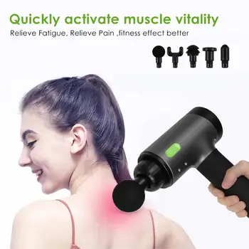 

Body Massage Gun Deep Muscle Electronic Therapy Body Massager Device Muscle Massage Relaxation Machine