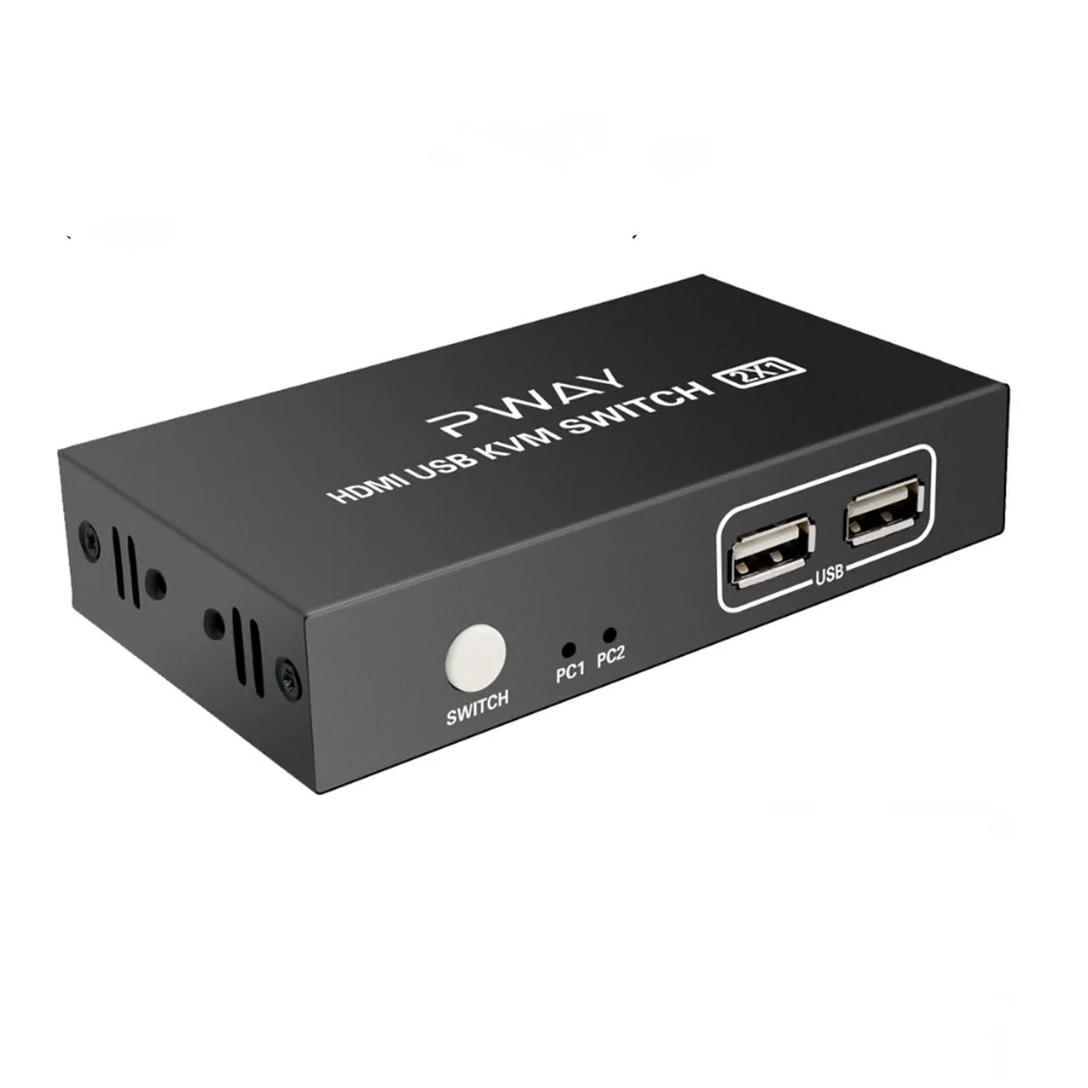 Pway Kvm Hdmi Switch Usb Switch Hub 4k Hdmi Switcher Box 2 In 1