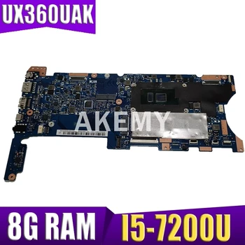 

Akemy UX360UAK Motherboard For ASUS UX360UAK UX360UA UX360U 90NB0C00-R00050 Laotop Mainboard with I5-7200 CPU 8G RAM