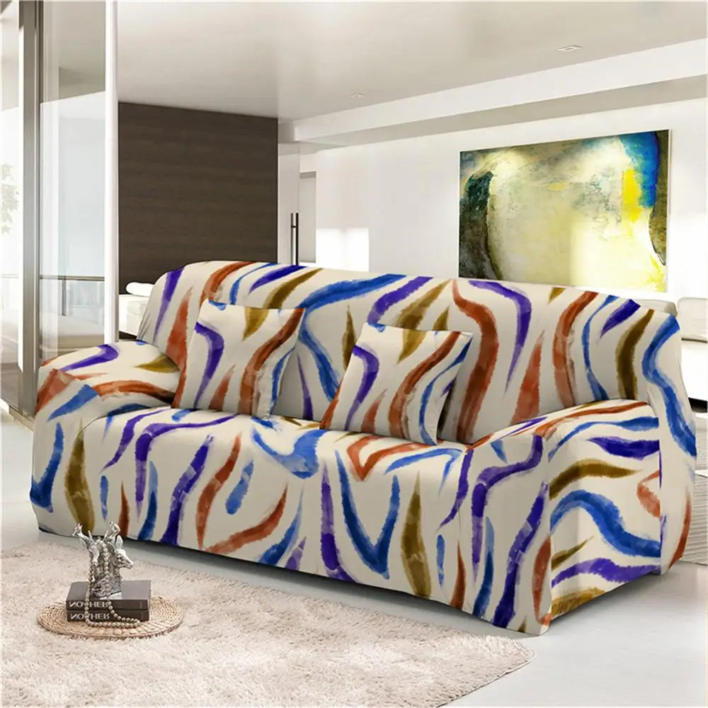 Boniu геометрический мягкий чехол для дивана диванные покрывала для Декор в гостиную все включено чехлов 1/2/3/4-seaters - Цвет: SC020-15