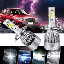 H4 H7 светодиодный автомобилей головной светильник C6 H1 H13 Фары Светильник 9007 H13 6000K 72W фары для 8000LM все в одной машине