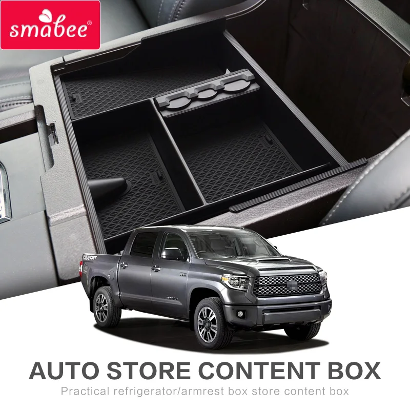 Car Central Armrest Box for Toyota Tundra 2007 2018 Sequoia (2008 2018
