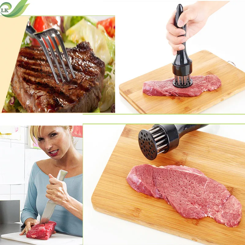 Нержавеющая сталь свободная игла для мяса стейк из свинины Tenderloin свободные