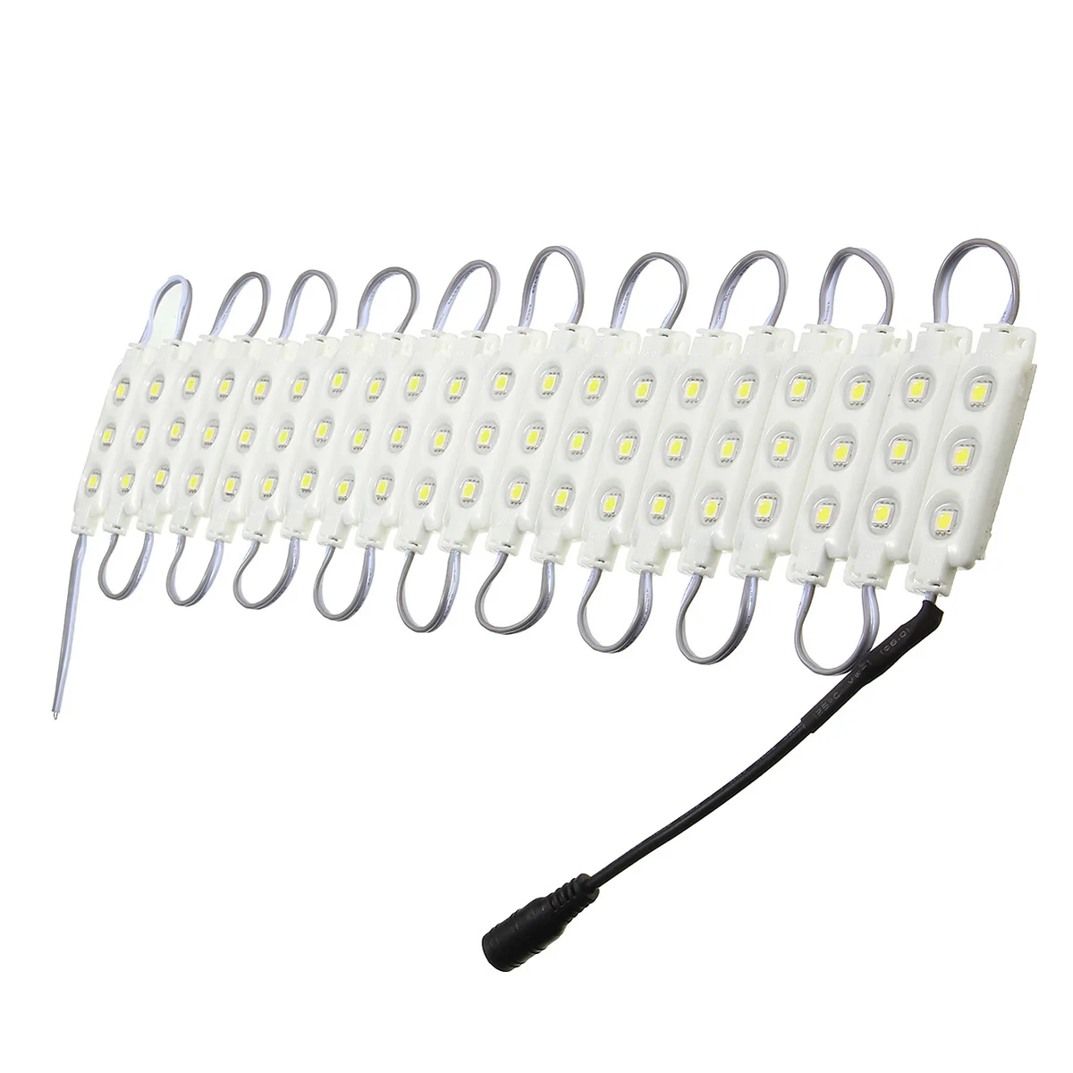 3M SMD5050 Waterproof White LED Module Strip Light Kit Mirror Signage Makeup Lamp + Adapter DC12V
