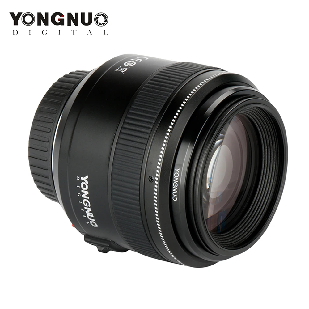 Светодиодная лампа для видеосъемки YONGNUO YN85mm F1.8 Камера объектив с фиксированным фокусным расстоянием для Canon EF крепление EOS 85 мм AF/MF Стандартный Средний телеобъектив с фиксированным фокусным расстоянием Камера объектив 5diii