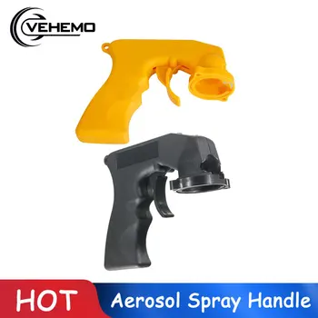 

Vehemo Car Aerosol Spray Can Handle Trigger Paint Care Applicator Can Full Grip Maintenance Professional simply Black Yellow Tin