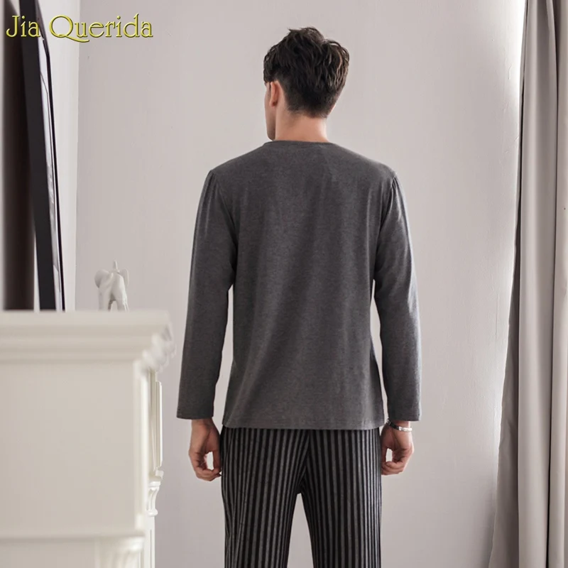 Pajamas Sleeping Suits for Men Fashion Men Sleepwear Modal Classy Pijama Hombre Plain Grey Male Pyjamas Long Sleeves Pajamas Men Pajamas Sleeping Suits for Men Fashion Men Sleepwear Modal Classy Pijama Hombre Plain Grey Male Pyjamas Long Sleeves Pajamas Men