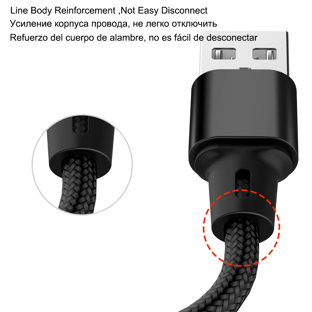 3 в 1 USB кабель для iPhone XR XS X 8 7 6 3.0A type C кабель зарядного устройства для samsung S9 Xiaomi LG Micro USB шнур быстрой зарядки 1,20 м