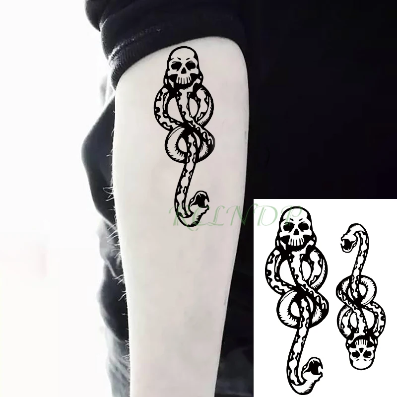 Водостойкая временная татуировка наклейка Сверхъестественное поддельное тату флэш-тату на запястье для мужчин девушек женщин - Цвет: Белый