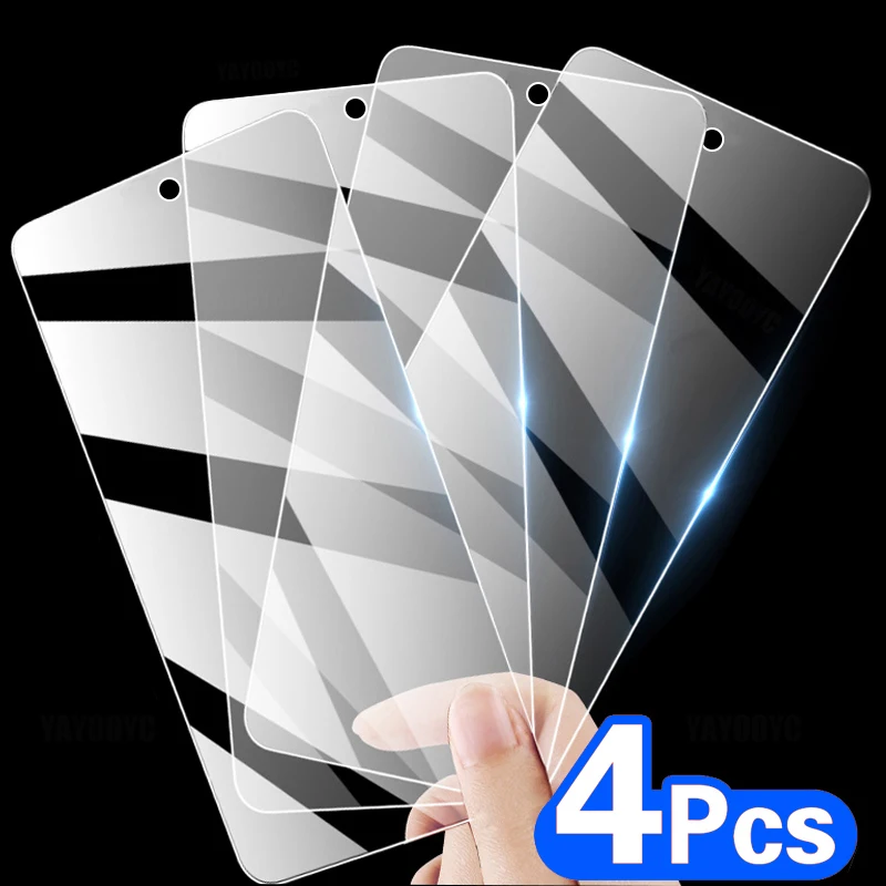 4 шт. полное покрытие закаленное стекло для Xiaomi Redmi Note 8 9 10 Pro Max Защита экрана Poco M3 X3