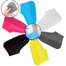 

Vintage Rubber Boots Reusable Latex Waterproof Rain Shoes Cover Non-Slip Silicone Overshoes Boot Covers Unisex Shoes Accessories