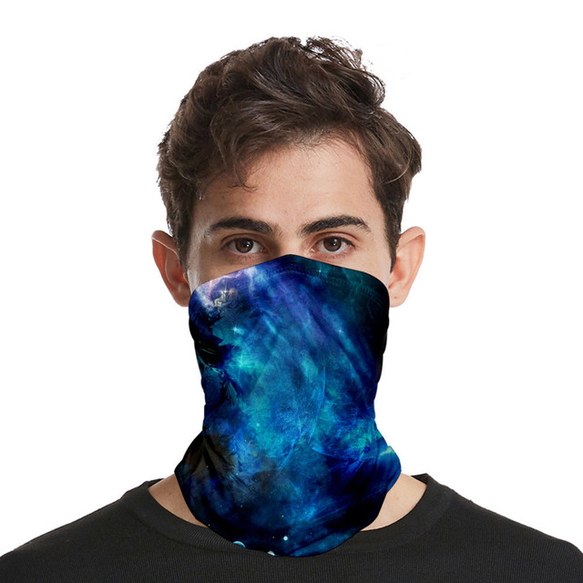 stars color seamless headscarves for men and women with ice silk sunscreen bib mask multi-functional sports magic headscarve