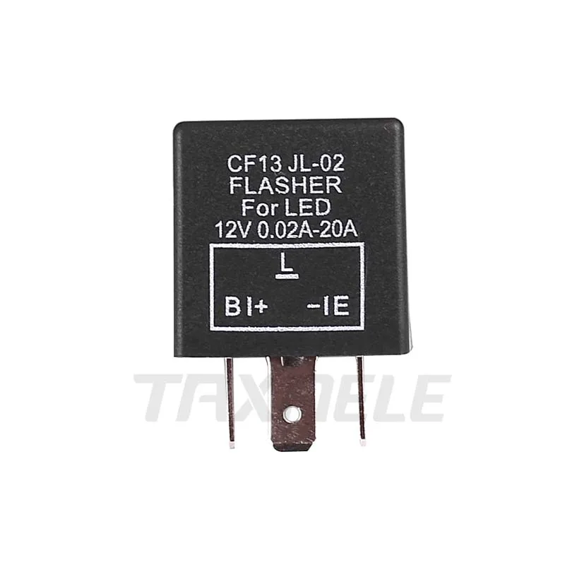 CF13 светодиодный мигалка реле 2 Pin 3 Pin для поворотного сигнала светильник Hyper Flash или обычный светильник s РЕЛЕ Светодиодный реле - Габаритные размеры: Type C