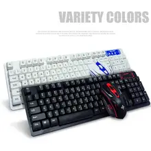 Прочная Чувствительная Индукционная Беспроводная клавиатура мышь 10 м набор игровая клавиатура мышь USB Windows XP/7/10