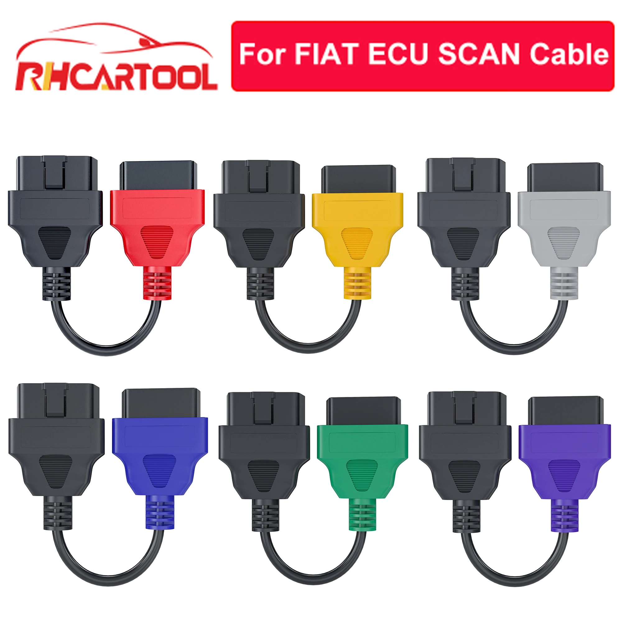 Кабель автомобильный для сканера FiatECUScan адаптер OBD OBD2 разъем MultiECUScan ABS Подушка obd2