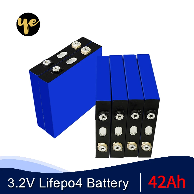 4 шт. 3.2в 42ач lifepo4 литиевая батарея фосфат железа глубокий цикл для diy 24В 12В