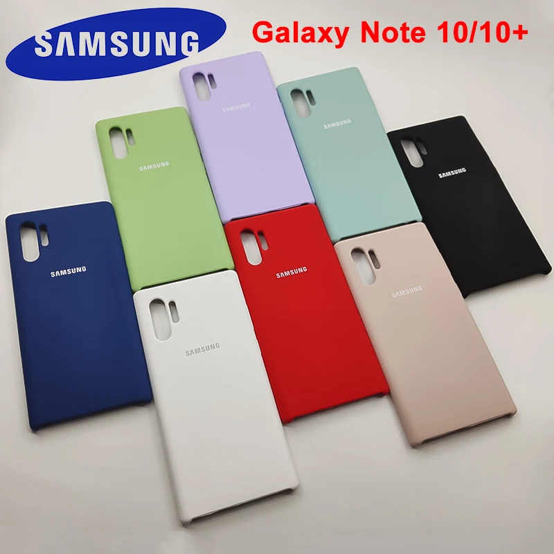 Чехол Note 10 plus для Samsung Galaxy + чехол из жидкого силикона защитный шелковистый мягкий