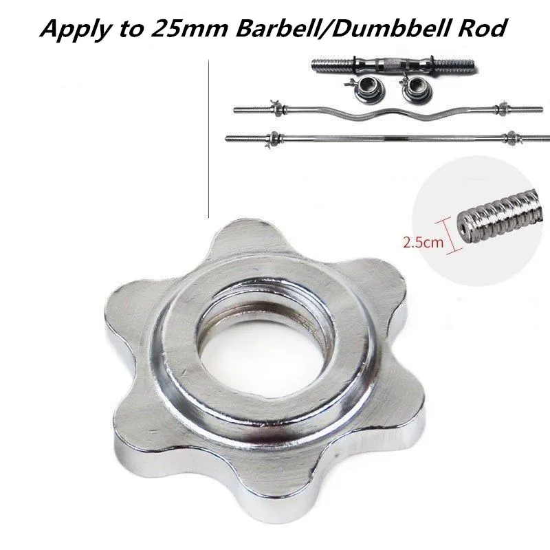 25mm Dumbbell Spin Lock Barbell Rod Bar Screw Nut for Fixing Dumbbell Plates Home Fitness Weight Training Equipment Accessories 4