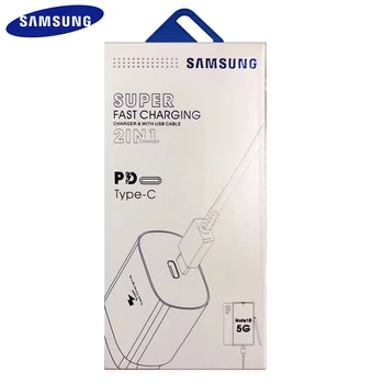 

100% Original Samsung Note 10 MobilePhone super fast charger 25 w EU Travel Usb PD PSS Fast Charge Adapter EP-TA800 note 10 plus