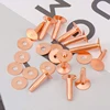 20Pack Copper Rivets and Burrs (14mm and 19mm) with 2Pcs Punch Rivet Tool for Belts, Bags, Collars, Leather-Crafting 5