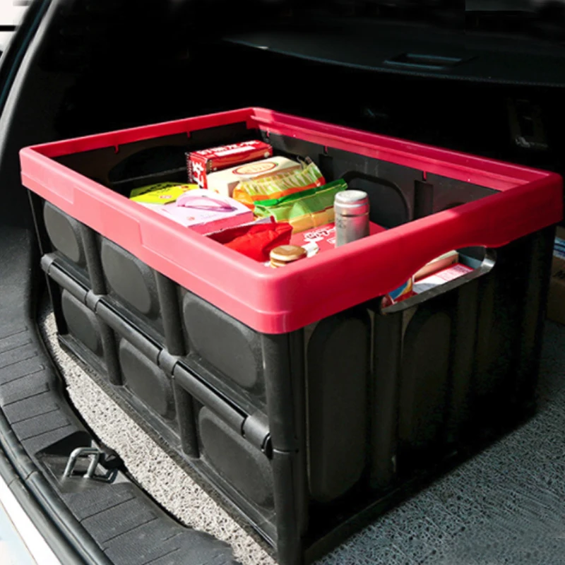 

Universal Car Trunk Organizer Storage Box Collapsible Non-Slip Auto Cargo Storage Container Toys Food Storage Bag Camping Pack