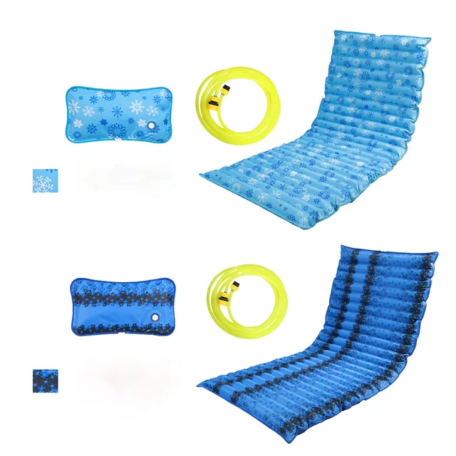 Cool Ice Cushion Pillow Water Filling Ice Pad Summer Cool Packs with Water Pipe for Hot Summer Camping Cool Mat