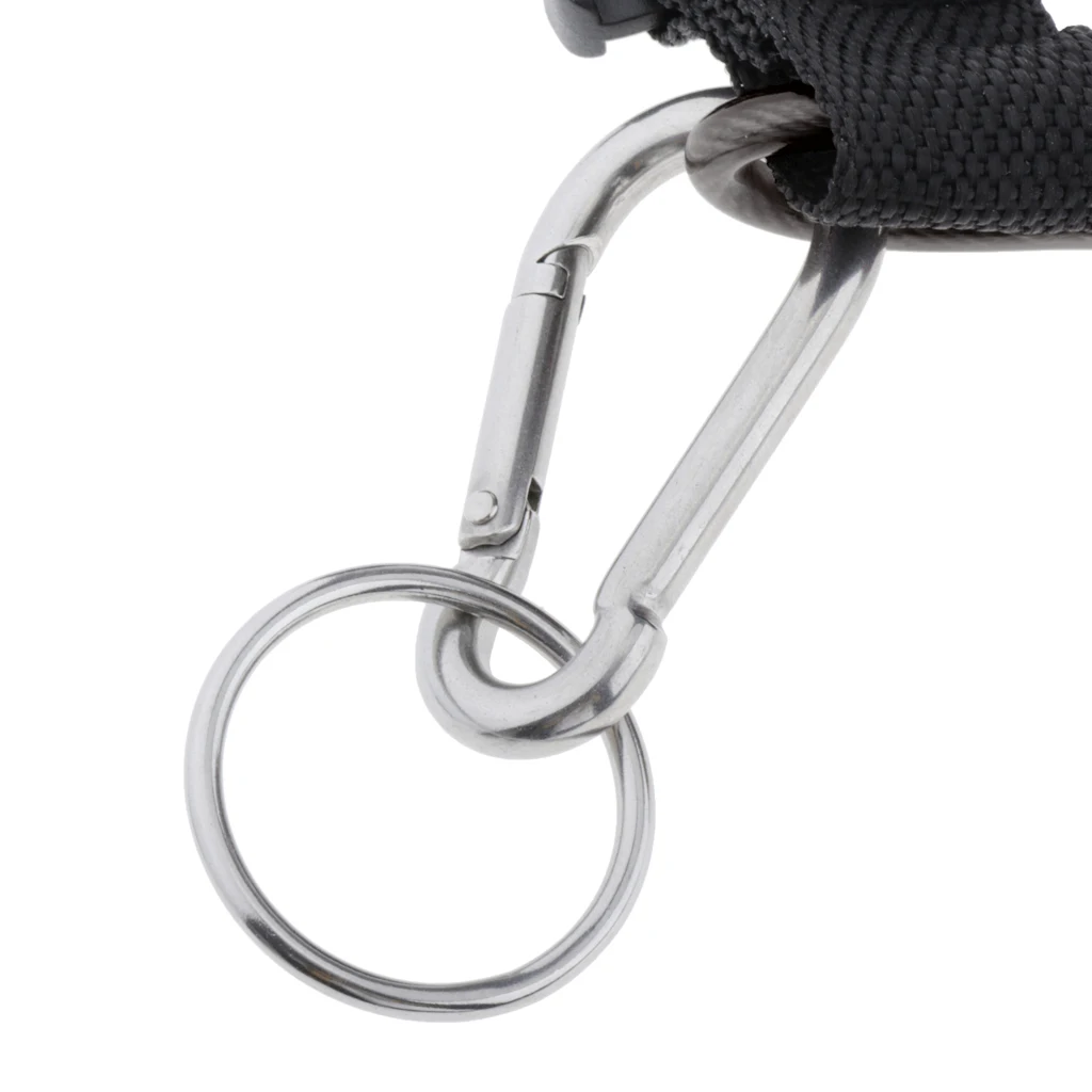 Durable Diving Reef Hook Coil Lanyard Cave Dive Snorkeling Clip Safety Gear Safety Accessories Equipment