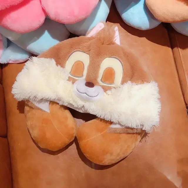 Dumbo Дональд Дак Ститч u-образная Подушка прекрасный аниме сон игрушка kawaii Спящая утка мягкая игрушка подарок для девушки - Цвет: black nosesquirrel