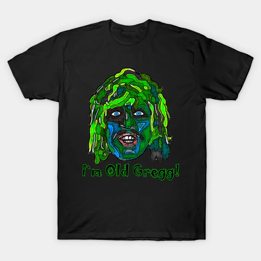 Футболка с надписью «Old Gregg», «Mighty Boosh», «Old Gregg», «mighty the mighty boosh», «Mighty the mighty Boosh», «mighty the Mighty boosh»