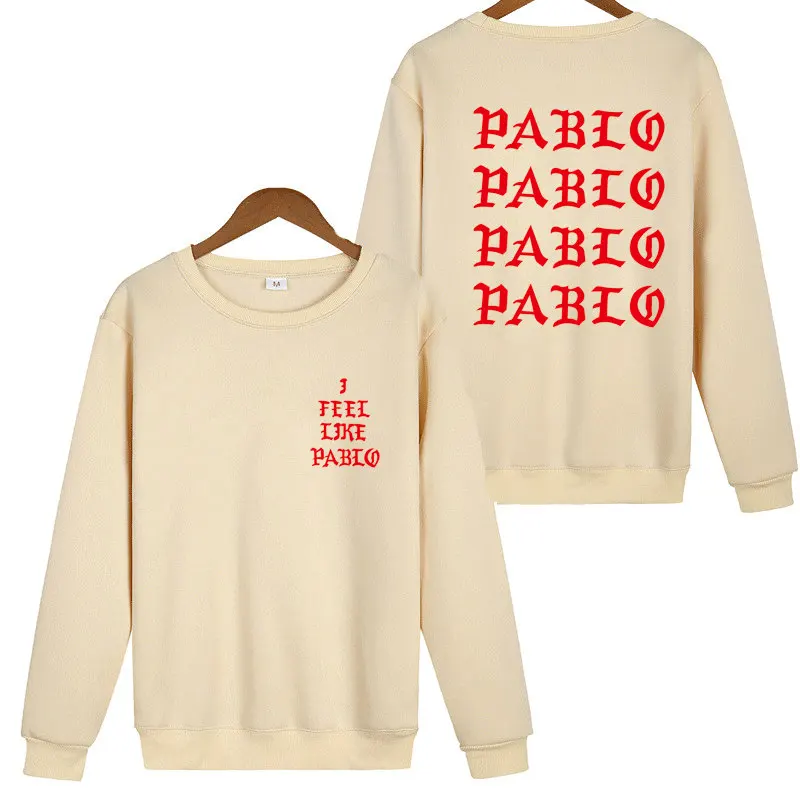 Khaki-HO014 Новые брендовые толстовки с капюшоном для мужчин и женщин, с параноидальным буквенным принтом, мужские толстовки с капюшоном Kanye West Pablo I Feel Like Paul Hoody - Цвет: Khaki-HO014
