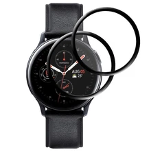 2 шт. Защита экрана для Galaxy Watch Active 2 44 мм полное покрытие мягкая пленка из закаленного стекла для samsung active2 40 мм крышка