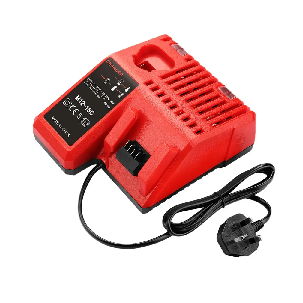 

M12-8C Tool Battery Charger 110-240V Li-ion Battery Charger for Milwaukee M12 M18 48-11-1815 48-11-1828 48-11-2401 48-11-2402