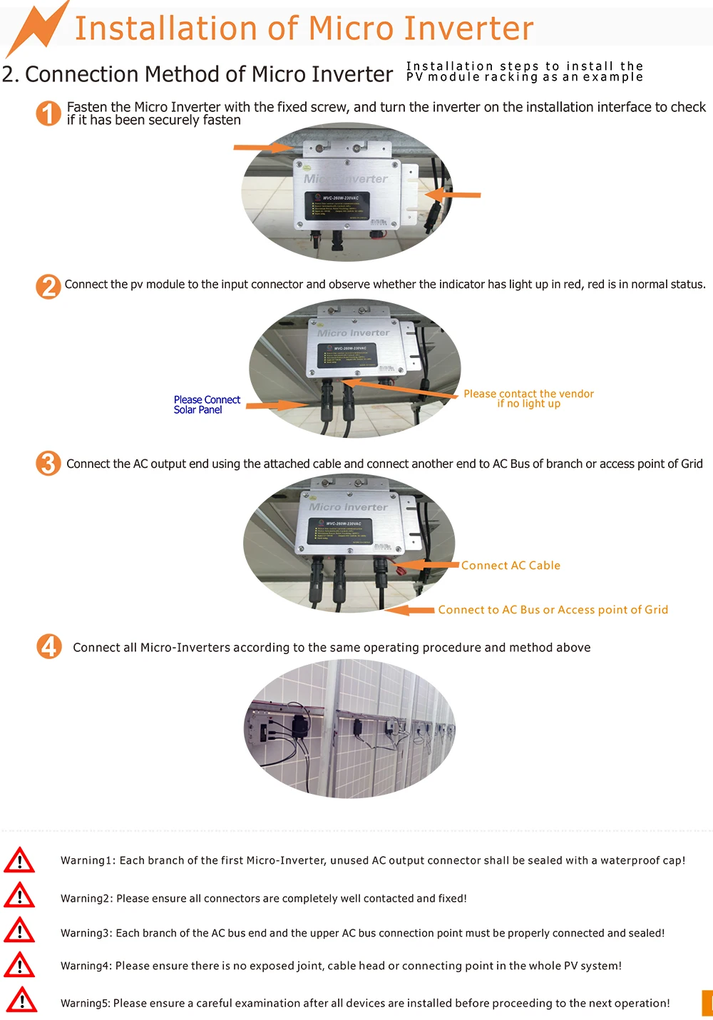 Кабель переменного тока для WVC-300 Micro Солнечный Grid-Tie инвертор