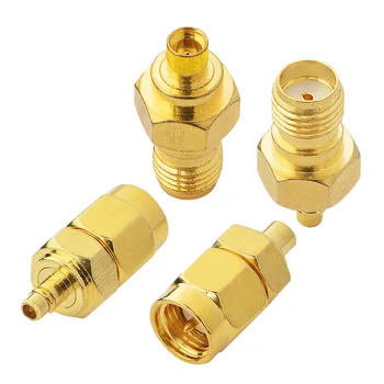 

SMA-MMCX RF Adapter Kit SMA to MMCX 4 type RF Goldplated Straight Connector Adapter