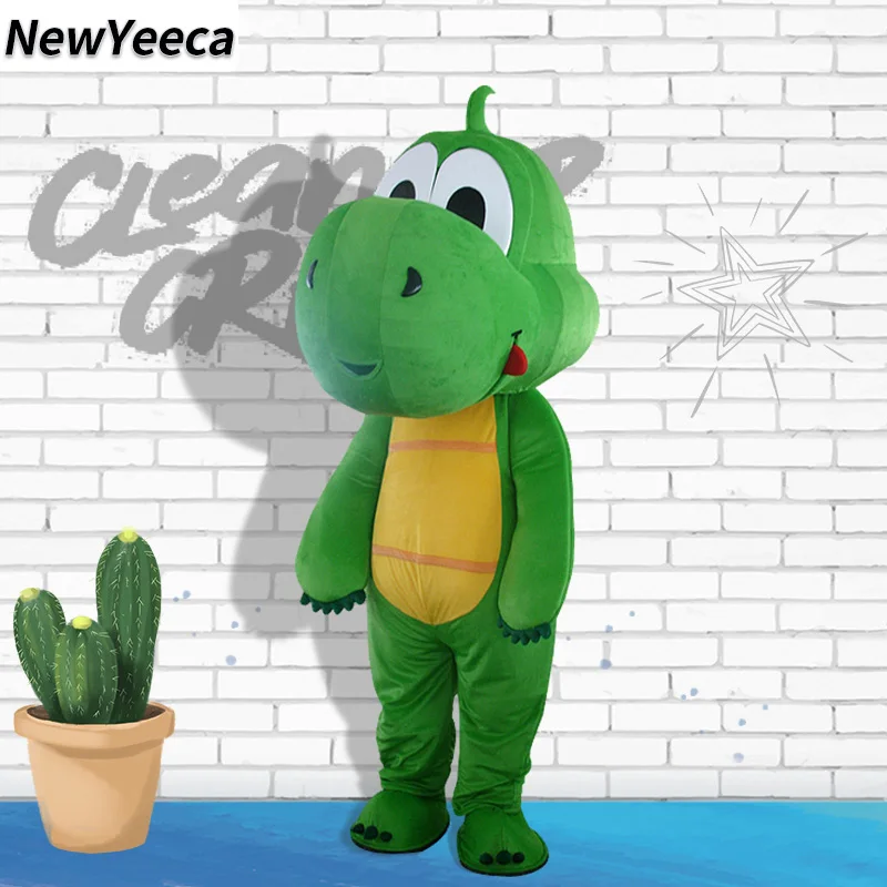 Green Dragon Dinosaur Mascot Costume Cosplay Fancy Clothing Mascotte Suit Adulto Uomo E Donna Halloween Carnival Party