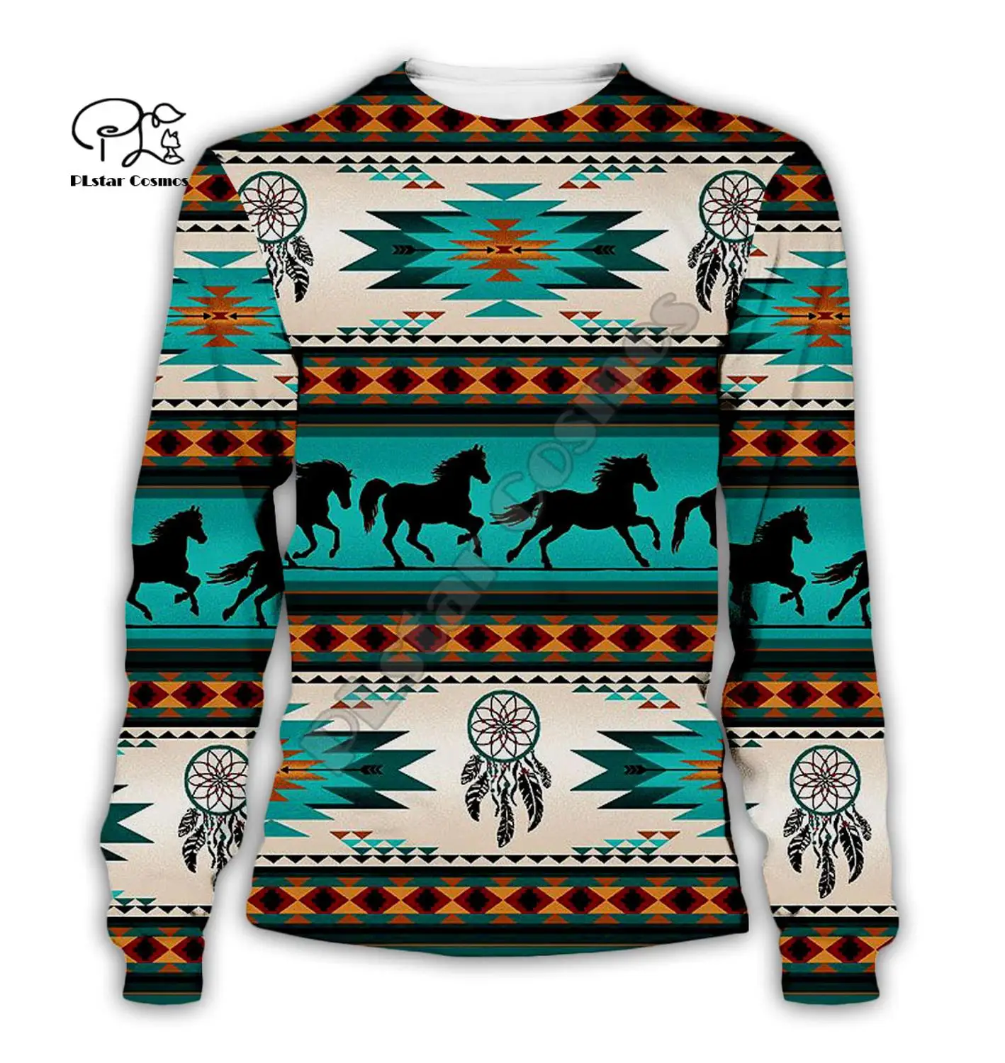 men women indian native Print 3d hoodies harajuku sweatshirt zipper coat Unisex streetwear Hip-hop Casual Tracksuit pullover N3