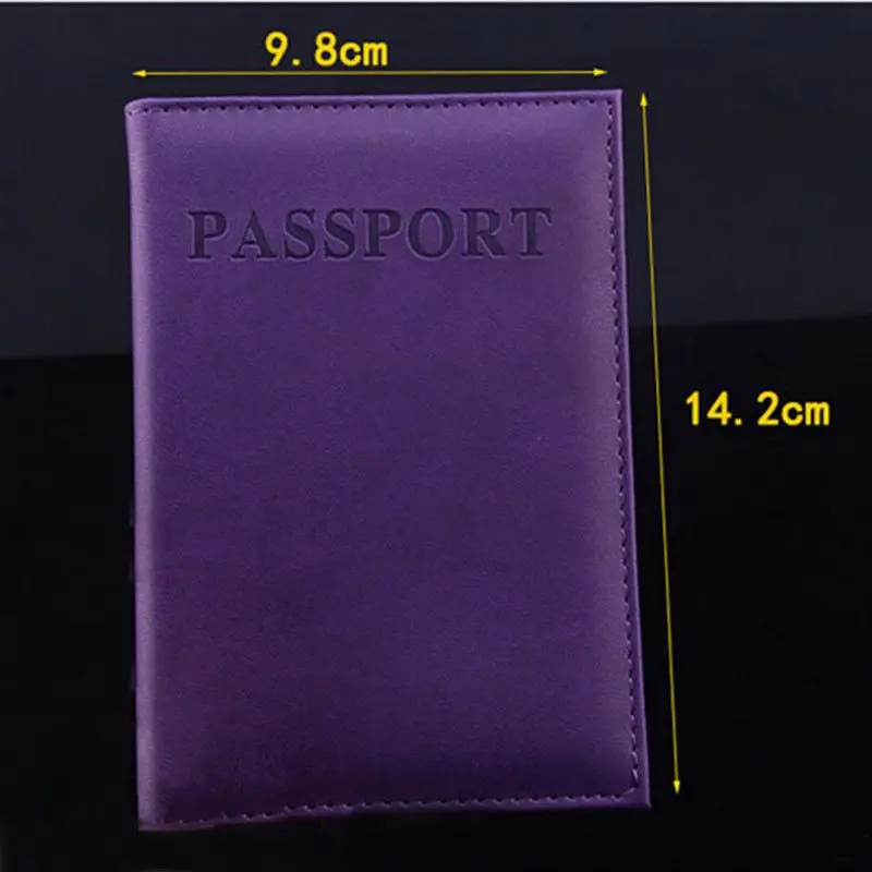 Passport Holder Pu Leather For Women Men