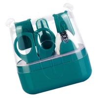 Baby Nail Care Set with Storage Box 5-in-1 Baby Nail Clipper for Baby (Green)