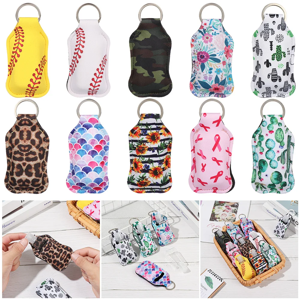 2pcs/set 30ml Hand Sanitizer Bottle Mini Portable Travel Silicone