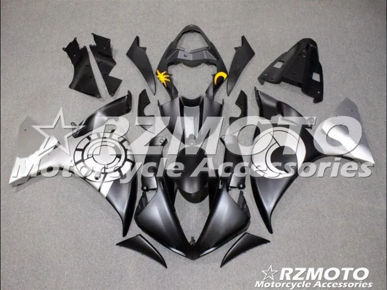 ABS форма мотоцикла Обтекатели подходят для Yamaha YZF-1000-R1 2009 2010 2011 09 10 11 обтекатель кузова Набор матовый черный серебристый