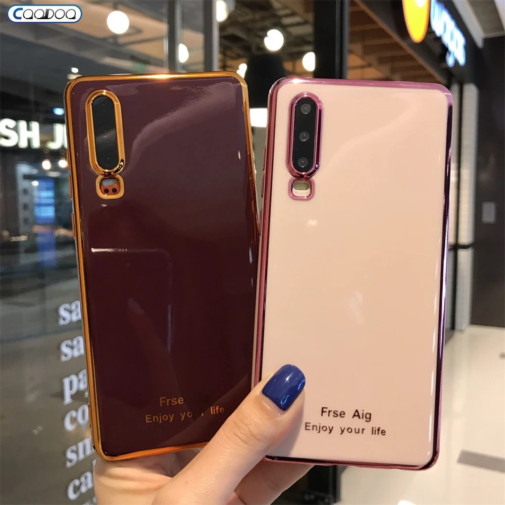 Чехол для телефона с покрытием Huawei P40 P30 lite 5G Mate 30 20 Pro Nova 5 5t 7 мягкая задняя крышка