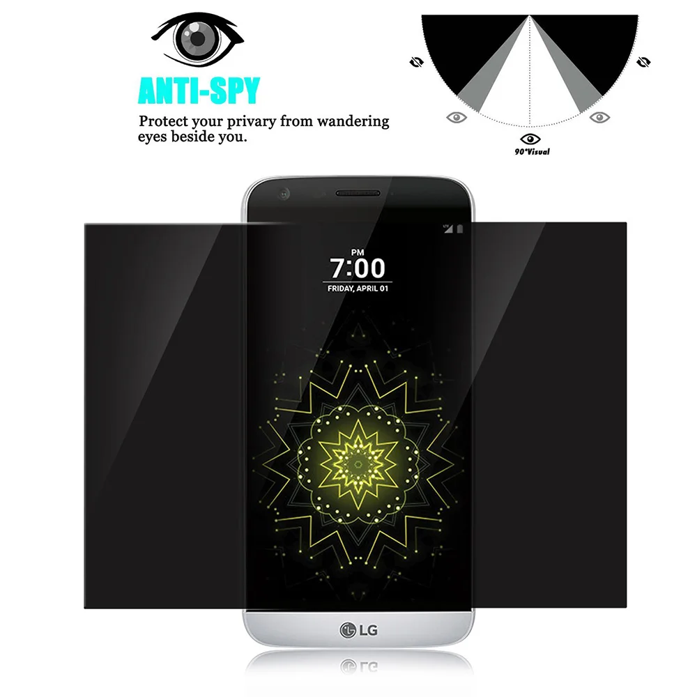 JGKK для LG G5 антишпионская защита закаленного стекла Экран протектор Премиум 5 3