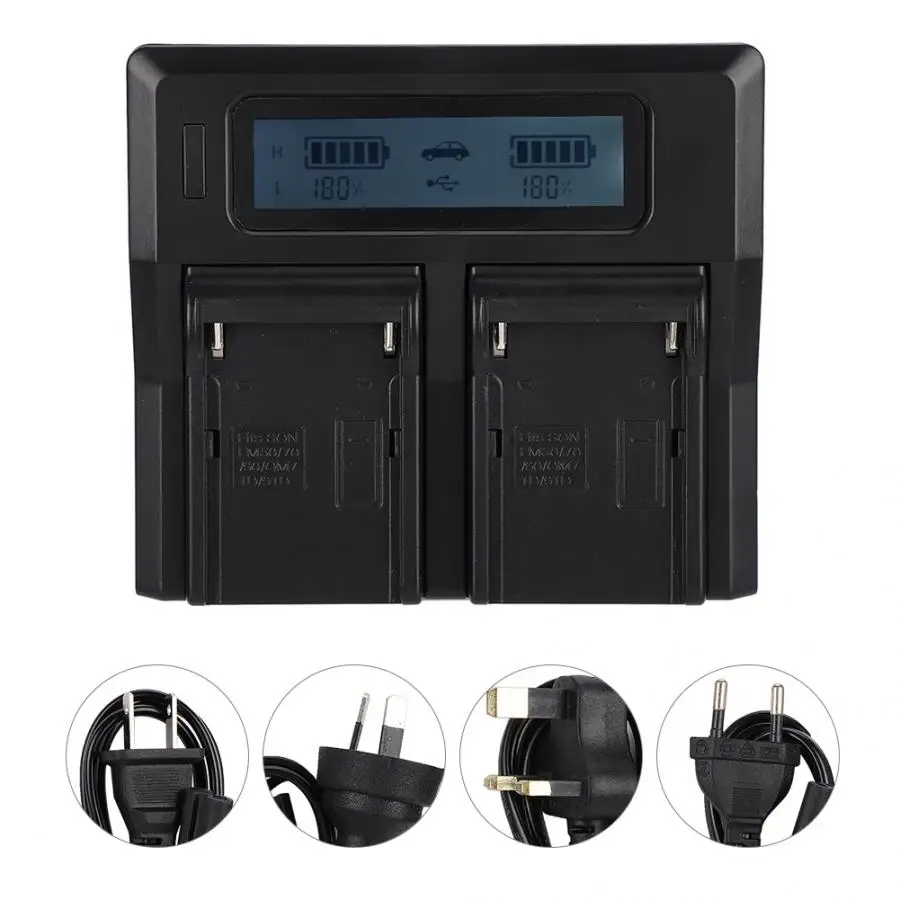 Intelligent Charger LCD Fast Quick Double Dual Smart MCU Control Charging for NP-T125 Battery 100-240V High Reliability | Электроника