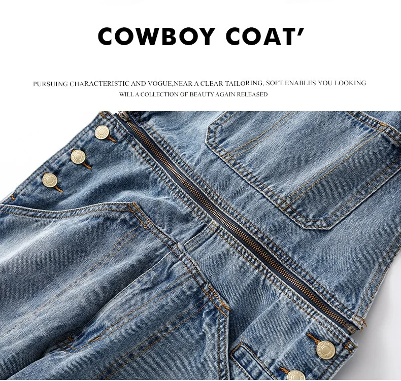 Oberol Para Hombre ковбойский стиль осенние зимние джинсы мужские джинсовые Roupas комбинезон мужской корейский Свободный ремень мужские джинсы