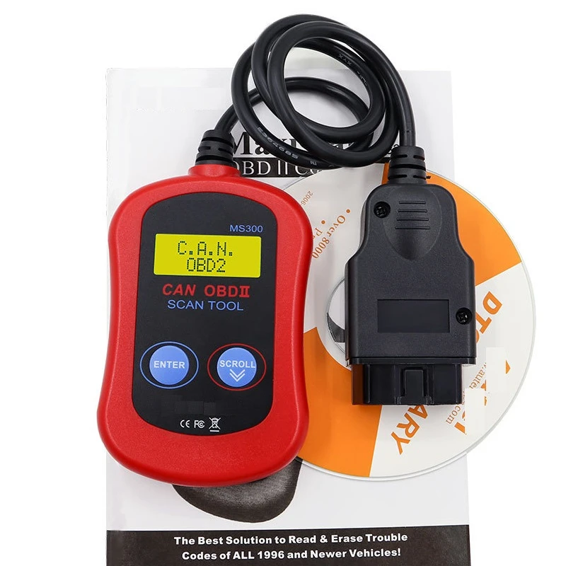 Для autel Maxiscan MS300 OBD2 сканер выключить проверку света двигателя считыватель кодов считывание и стирание кодов неисправностей может диагностический инструмент сканирования