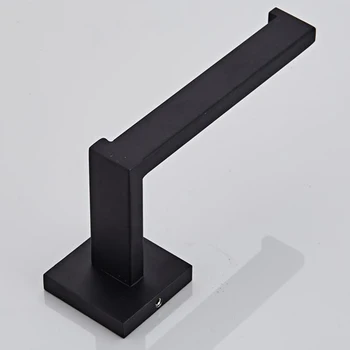 

Bathroom Stainless Steel Wall Mounted Kitchen Roll Paper Holder Household Hotel Retro Hanger Black Towel Bracket Tissure Shelf