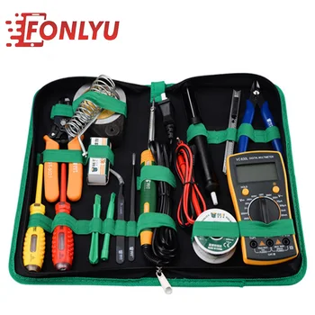 

BST-113 Hand Tool Set 16in 1 General Professional Household Repair Hand Tool Kit Screwdrivers Soldering Iron Multimeter Tweezers