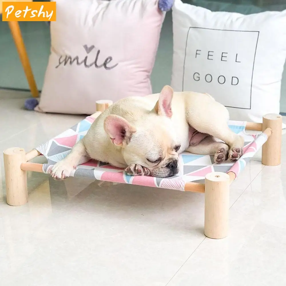 

Petshy Small Dog Cat Bed Mats Breathable Comfortable Print Washable Pet Sleeping Cat Hammock Bed Kitten Puppy Nest